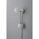 Duo LED 6 inch Satin Nickel Sconce Wall Light